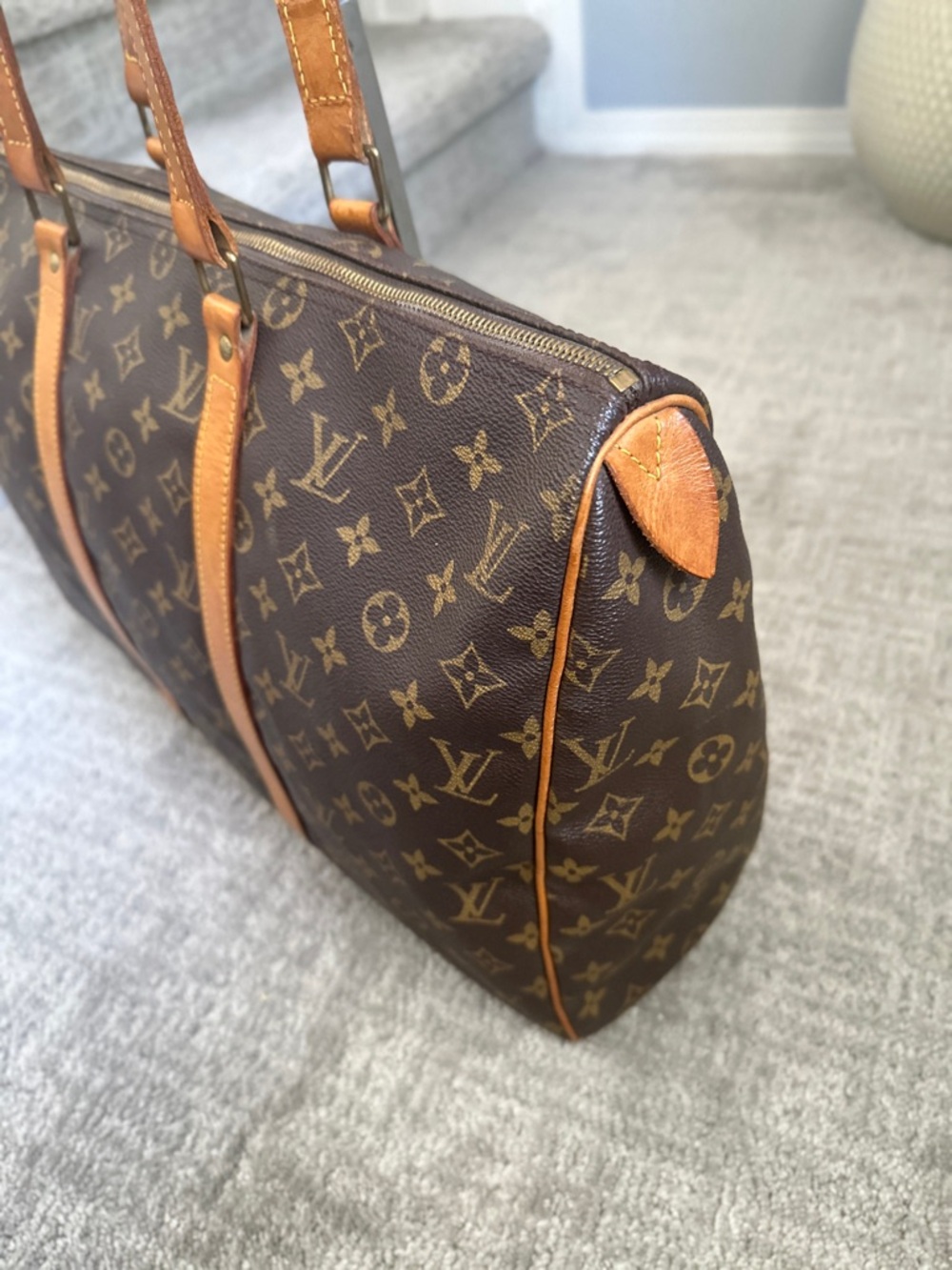 Louis Vuitton Monogram Canvas Brown & Tan tote / weekender travel bag - Picture 3 of 16
